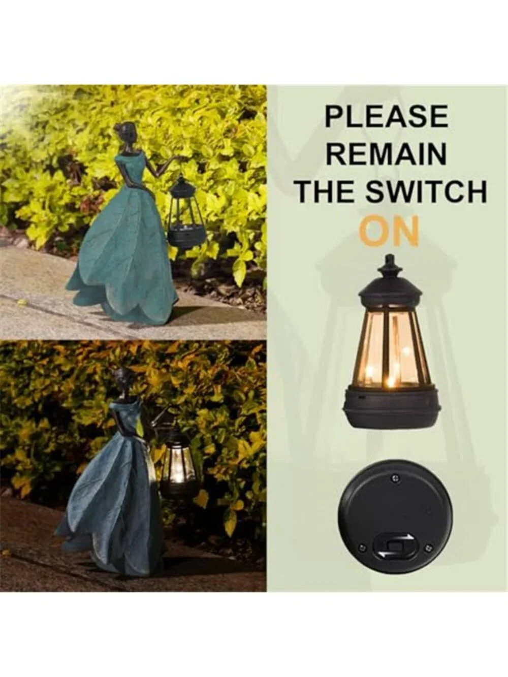 Fairy Statues Solar Outdoor Lights - Resin Garden Figurines